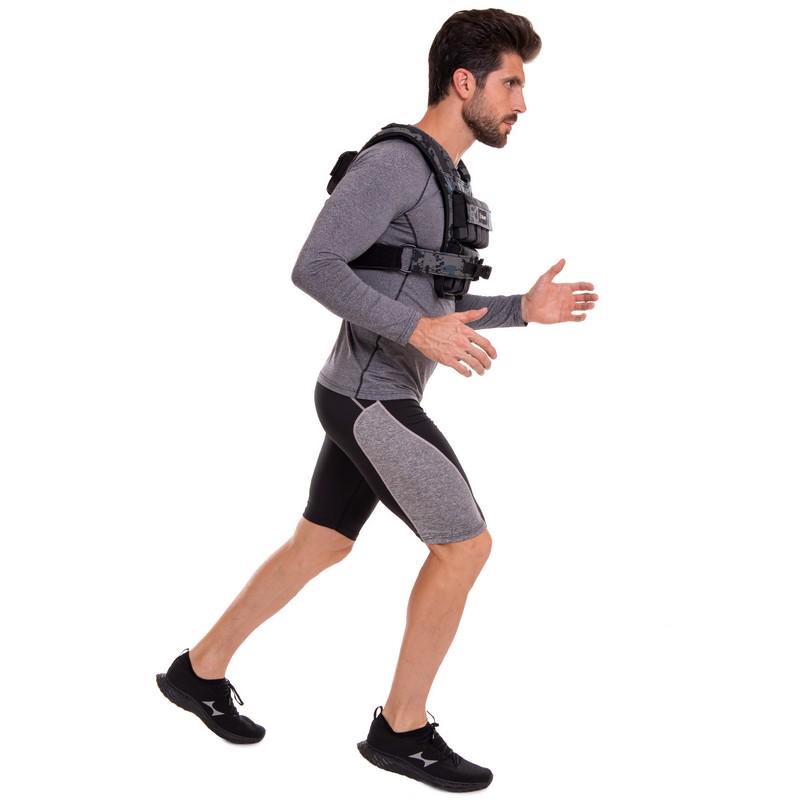 Жилет обтяжувач TA-3271 16 кг Чорний (56363251) - фото 8