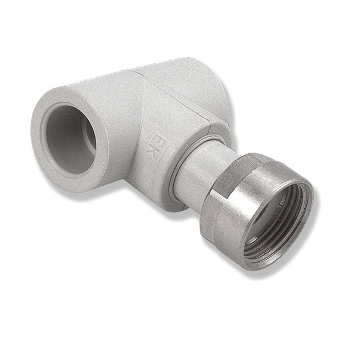 Тройник PPR Ekoplastik 25 мм ВВ 3/4" с НГ (STKM02525X)