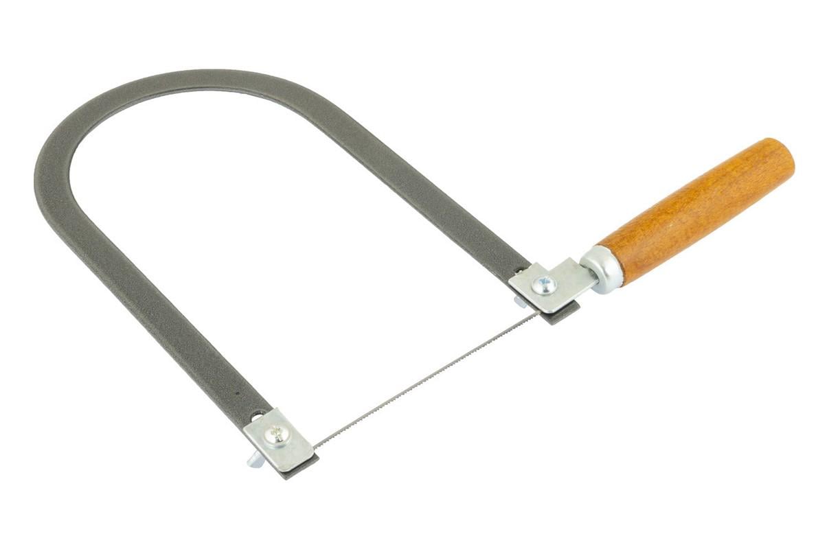 Лобзик ручной MasterTool с деревянной рукояткой рамка плоского сечения (14-2200)