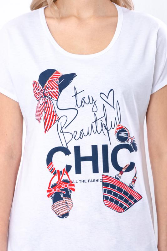 Піжама жіноча Носи Своє футболка та шорти р. 46 Бордовий (8072-002-33) - фото 2