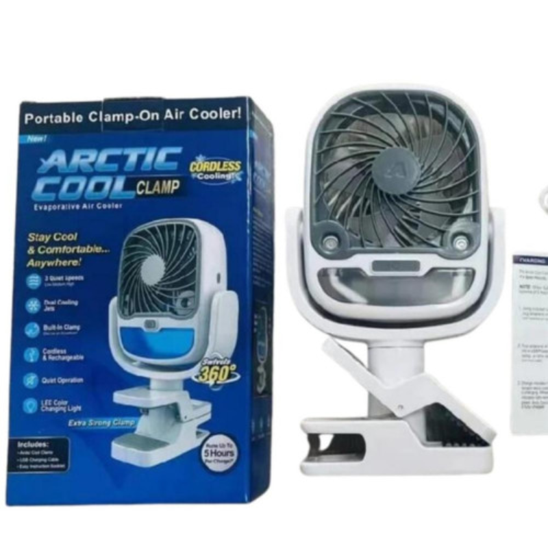 Вентилятор-зволожувач настільний GT-281 на затискачі 3 швидкості акумулятор (2607600287) - фото 6 Вентилятор-зволожувач настільний GT-281 на затискачі 3 швидкості акумулятор (2607600287) - фото 6