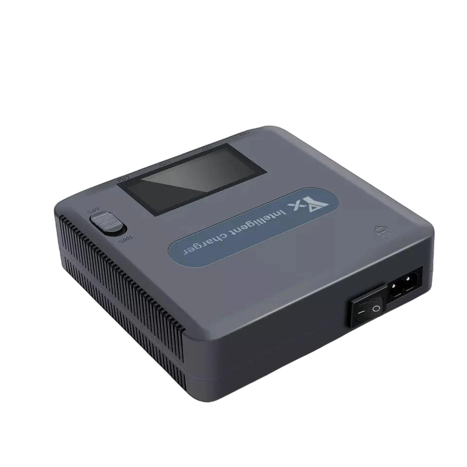 Зарядное устройство интеллектуальное быстрое 4в1 для DJI Mavic 2/ZOOM с экраном