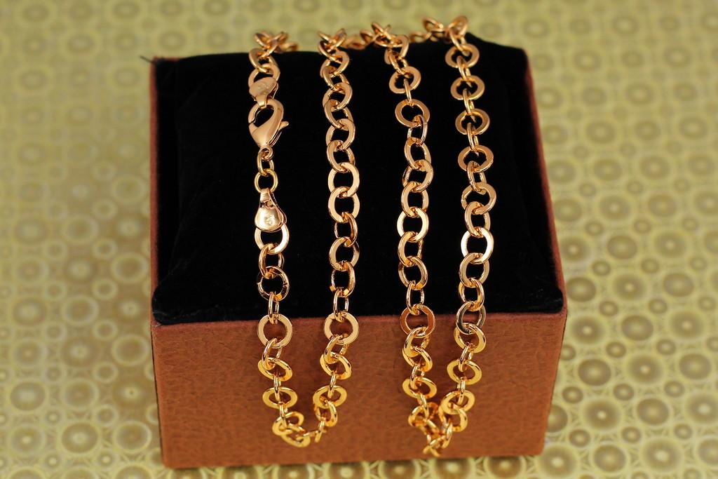 Цепь Xuping Jewelry Якорный шопард 60 см 7 мм Золотистый (2380711476)