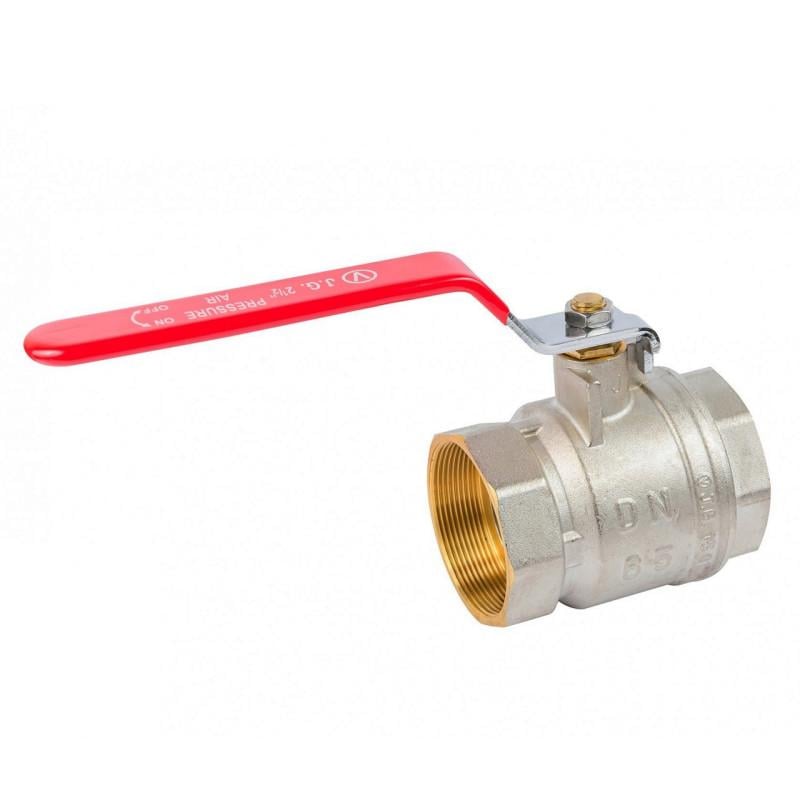 Кран кульовий Valve J.G. 2 1/2'' внутрішнє внутрішнє різьблення ручка латунь (59)