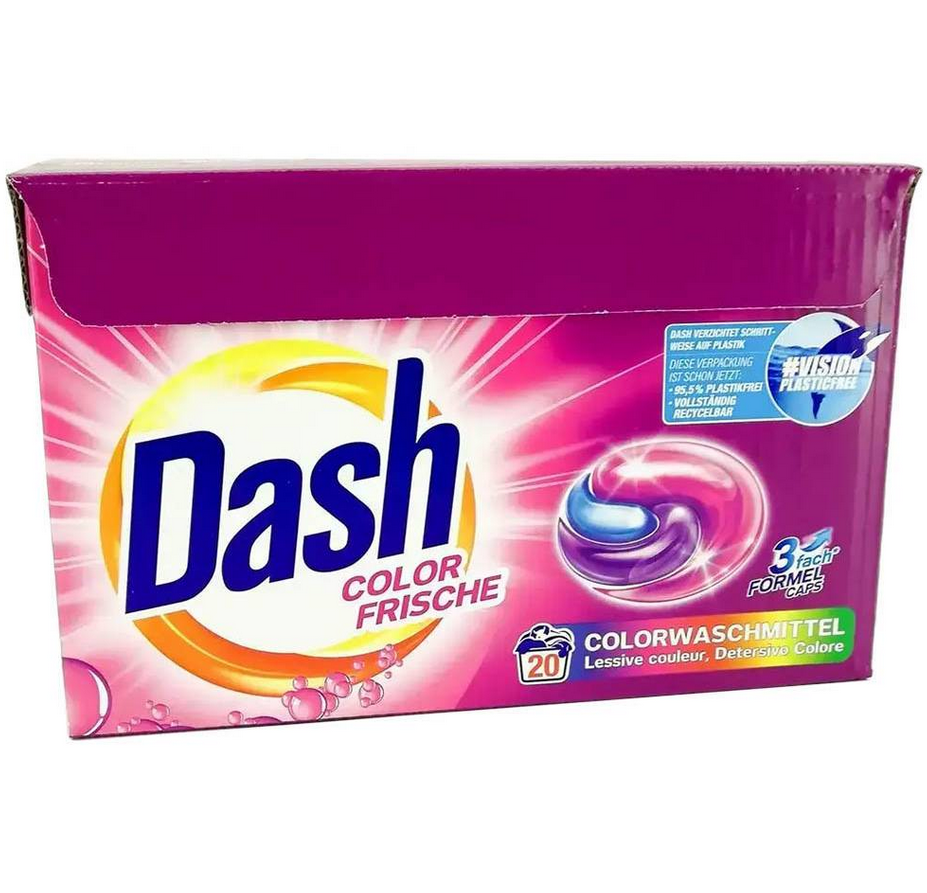 Капсули для прання Dash Color Frische 3in1 20 прань (18749280)