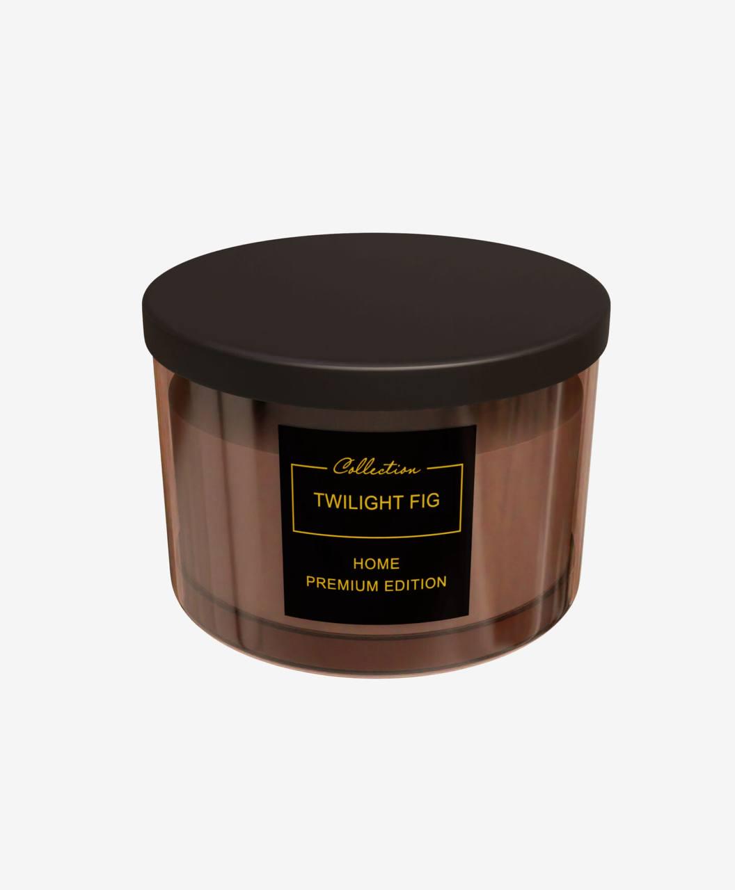 Аромасвічка Aromatherapy HOME Pepco Premium Edition Twilight Fig з кришкою Інжир (29657535)