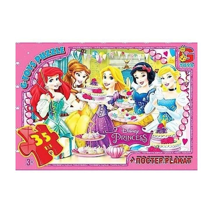 Пазлы детские картонные G-Toys Принцессы Дисней 35 эл. (IP-177-P-679)