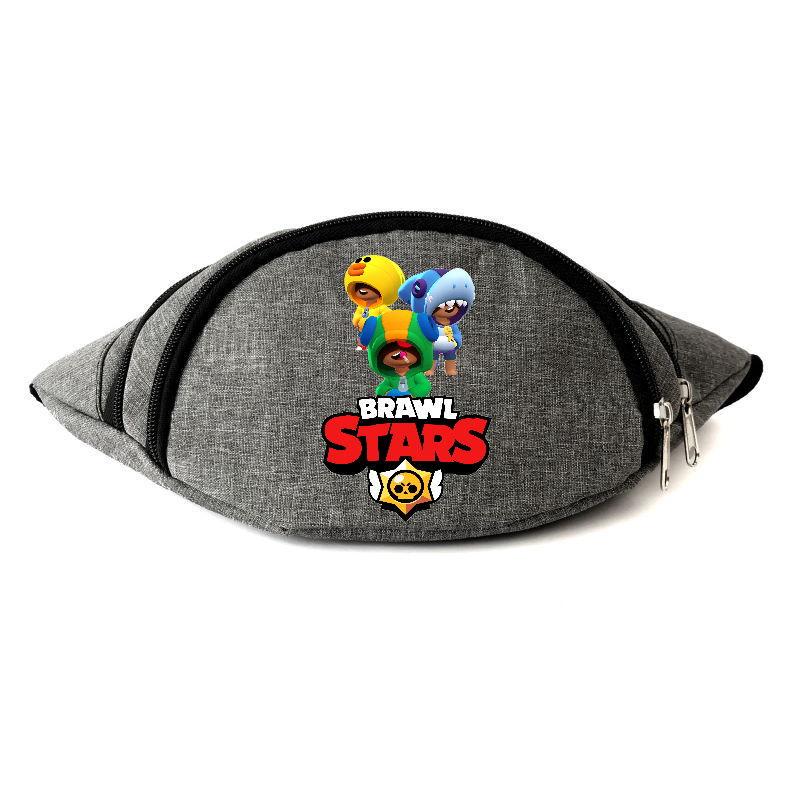 Поясная сумка-бананка Cappuchino toys Бравл Старс Три Леона BS-3Heroes Серый (1659279370) Поясная сумка-бананка Cappuchino toys Бравл Старс Три Леона BS-3Heroes Серый (1659279370)
