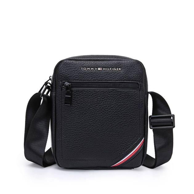 Чоловіча сумка через плече Tommy Hilfiger Чорний (TOM-014-BLK)