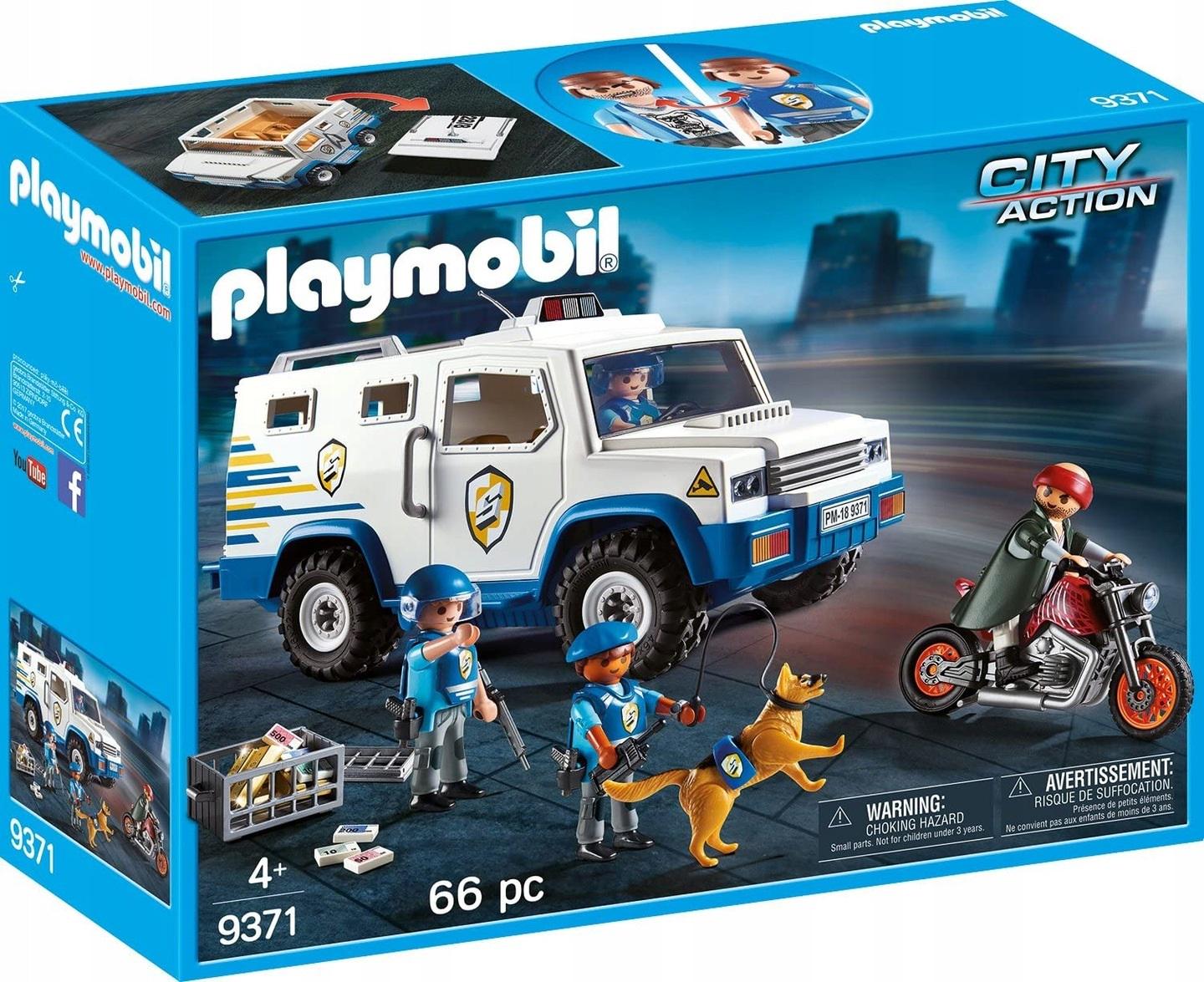 Конструктор локовий Playmobil City Action Інкасатор-перевізник грошей (9371)