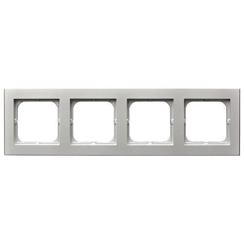 Рамка четверная Ospel Sonata горизонтальная Серебро матовое (29177125) Рамка четверная Ospel Sonata горизонтальная Серебро матовое (29177125)