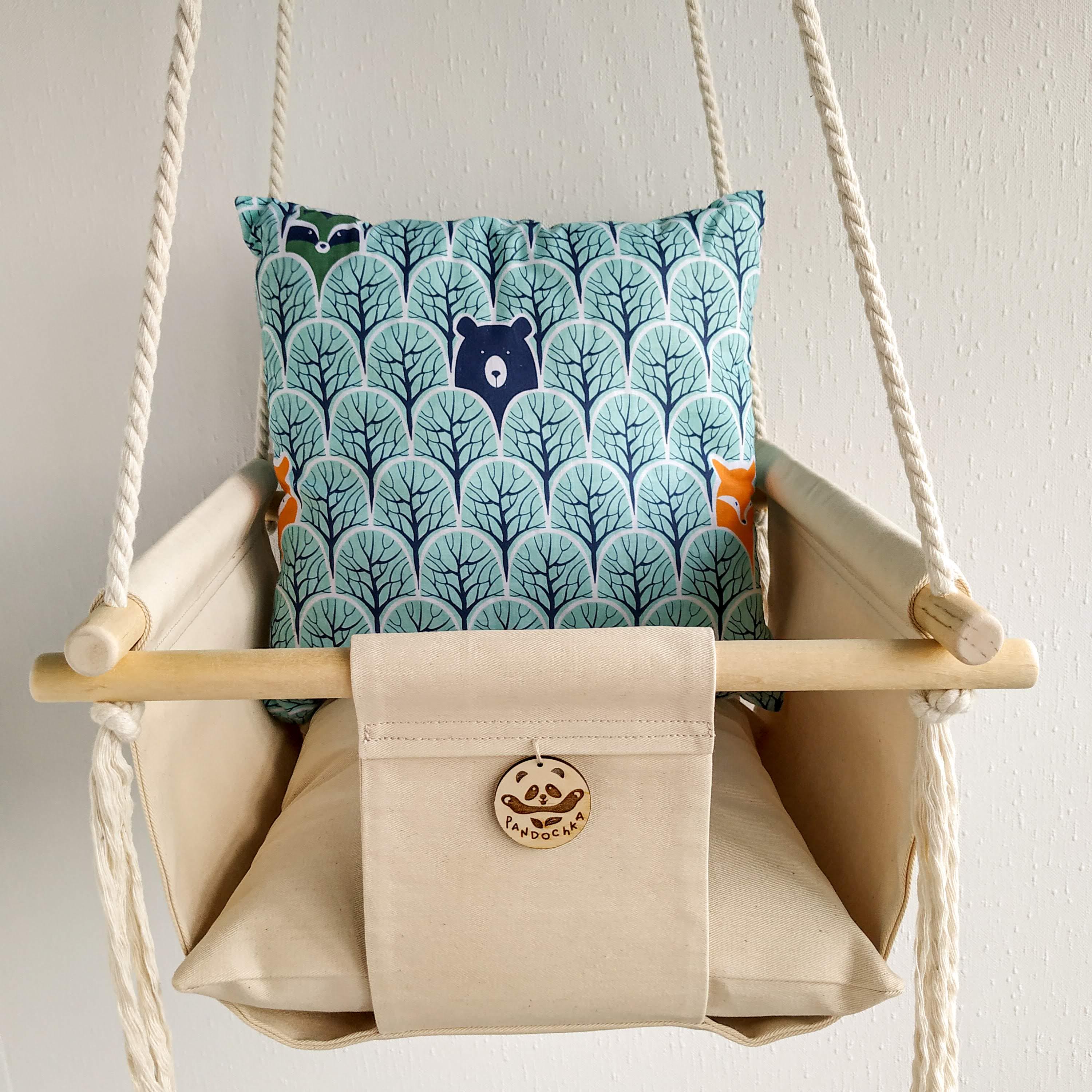 Тканинна дитяча гойдалка 40х40 см Ліс (13850386-De)