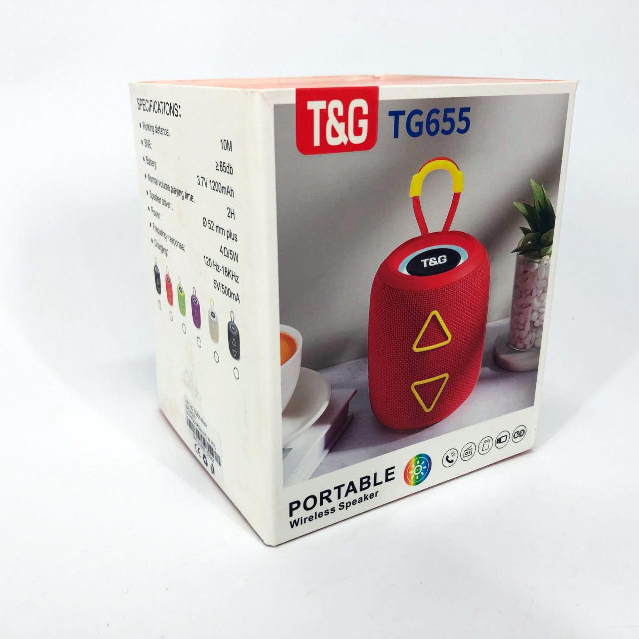 Колонка портативна з RGB підсвічуванням та ремінцем TG655 5W Чорний - фото 11 Колонка портативна з RGB підсвічуванням та ремінцем TG655 5W Чорний - фото 11