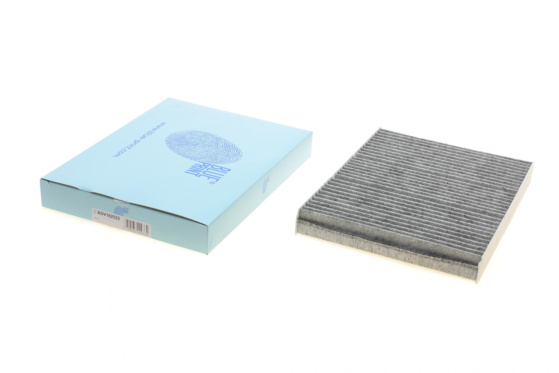 Фильтр салона BLUE PRINT для VW Golf 1,6/1,8/1,9SDI/1,9TDI/2,0-16V 97- угольный (ADV182522)