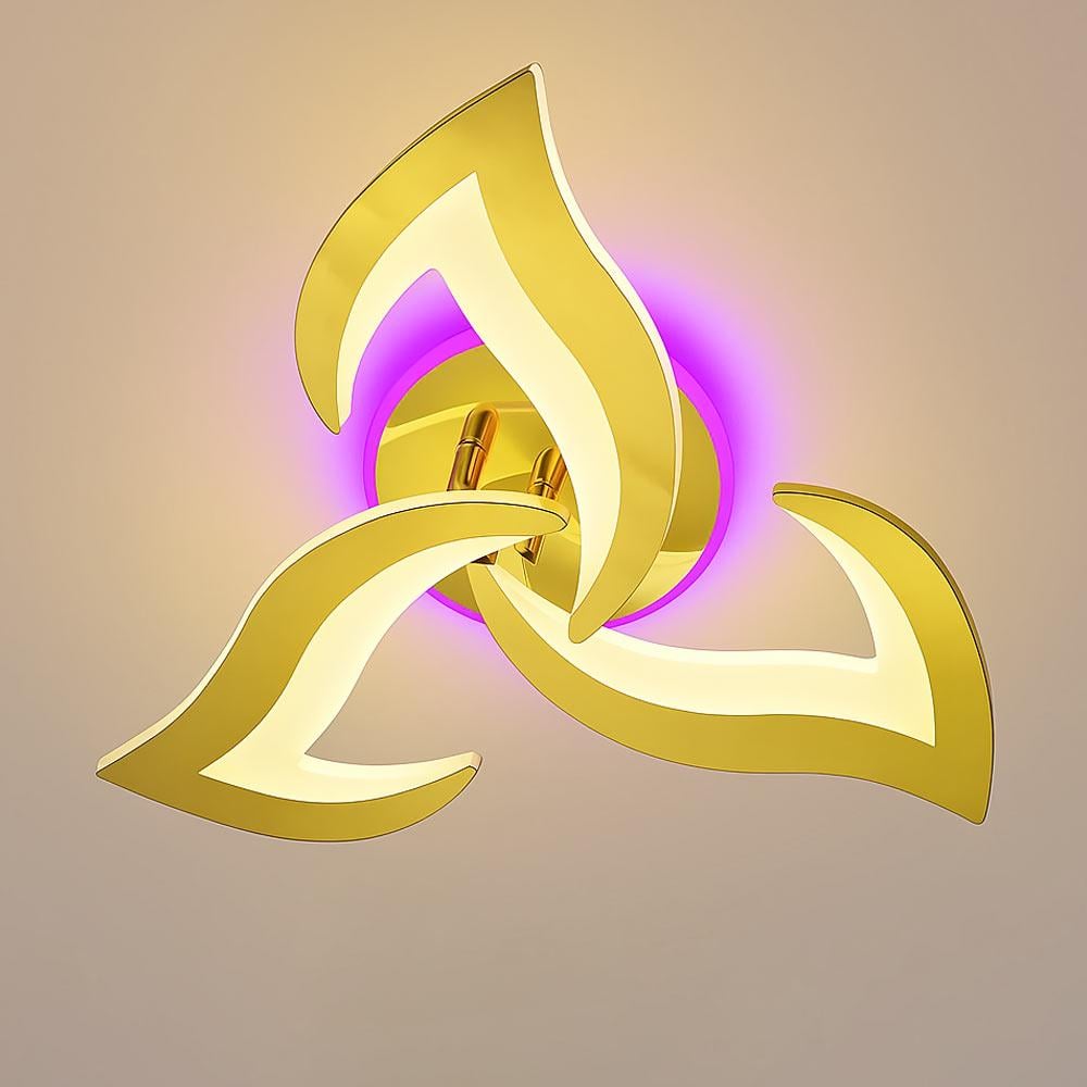 Люстра стельова світлодіодна Light House SY-20265/3 GD/RGB D565хH95 42W/23W Pult Золотий