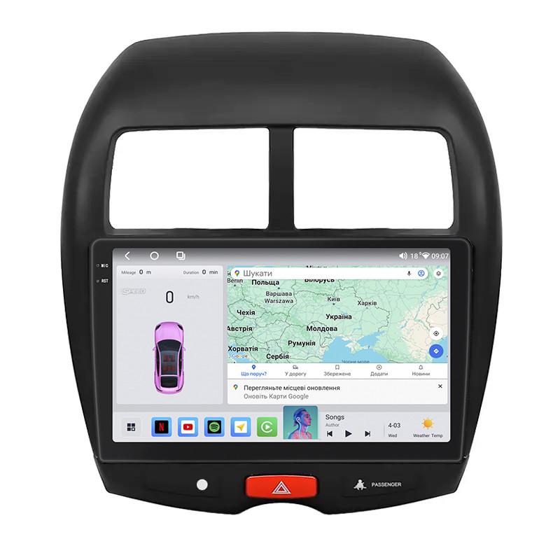 Автомагнитола Lesko для Mitsubishi Outlander Sport I Рестайлин 2012 10" 4/64 QLED 4G Wi-Fi GPS 360