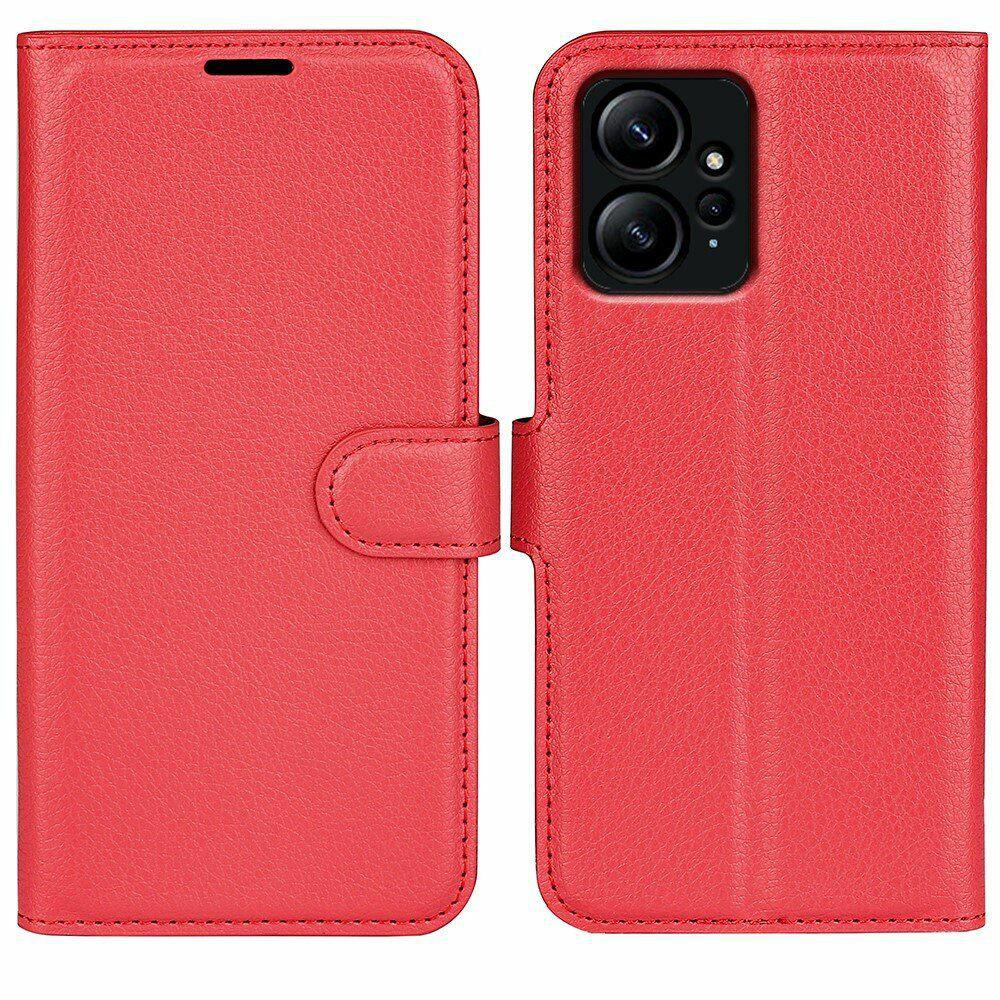 Чехол-Книжка с карманами для карт для Poco X5 Pro 5G Красный (121016)
