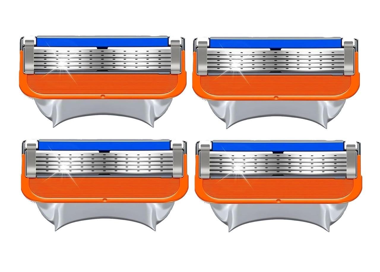 Сменные лезвия картриджи Gillette Fusion 4 кассеты для мужчин без упаковки (2822295026)