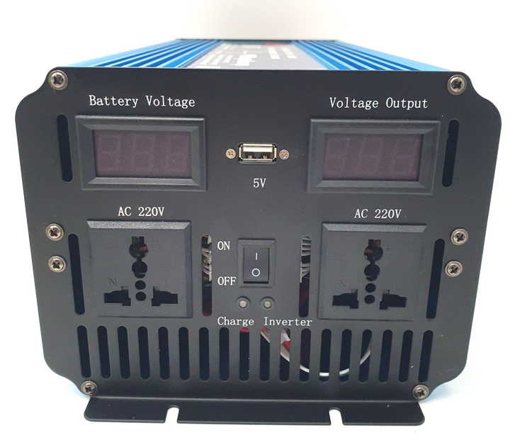 Инвертор преобразователь напряжения Wimpex WX-2600 автомобильный с зарядным UPS 2600W 12/220V чистая синусоида - фото 4