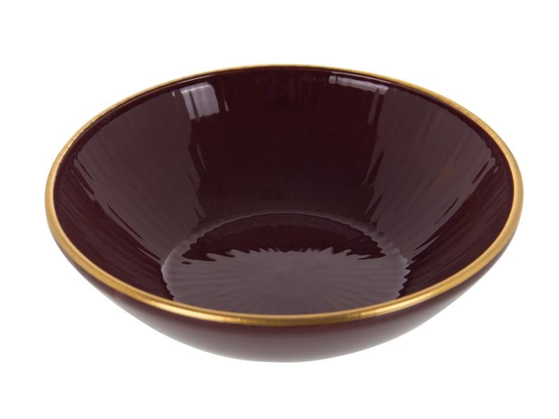 Тарелка глубокая керамическая Lefard bordeaux 14,5 см (769-055)