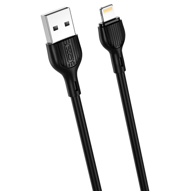Кабель XO NB200 Quick Charge USB to Lightning 2,1A 2 м Black (758)