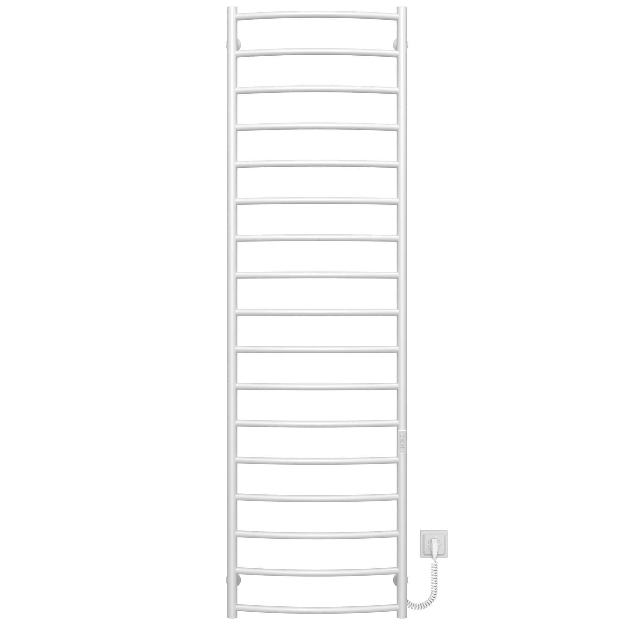 Полотенцесушитель электрический Deffi Классик П17 WD03 правое подключение нержавеющая сталь 500х1800 мм Белый (C.DK.180.50.17.E.W.R.3)