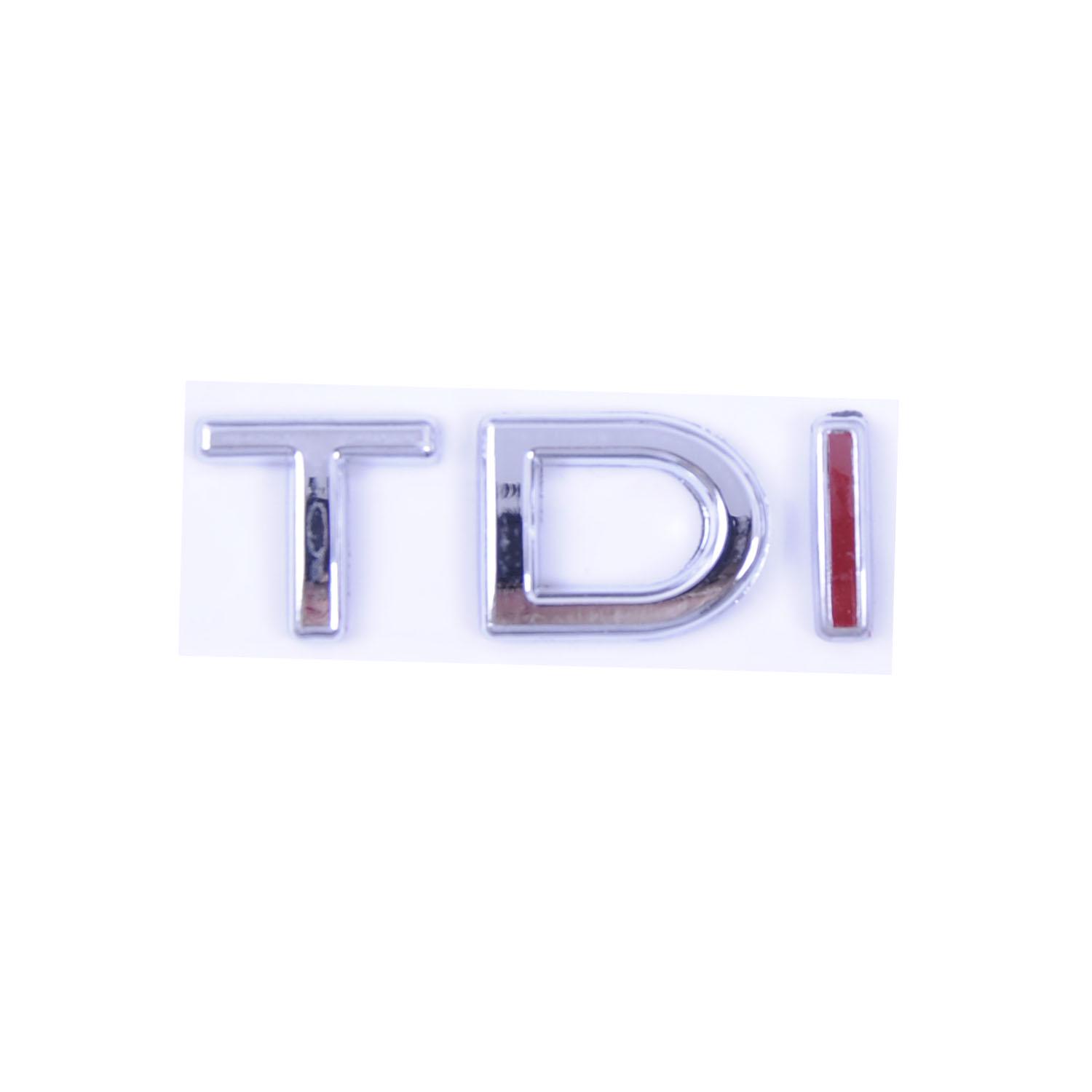 Эмблема-надпись TDI на багажник I Jetta 07<11 50х17 мм Красный (1K5853675BB GQF)