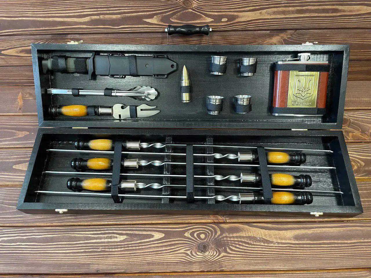 Набор шампуров Бро 3 в кейсе (10639715)