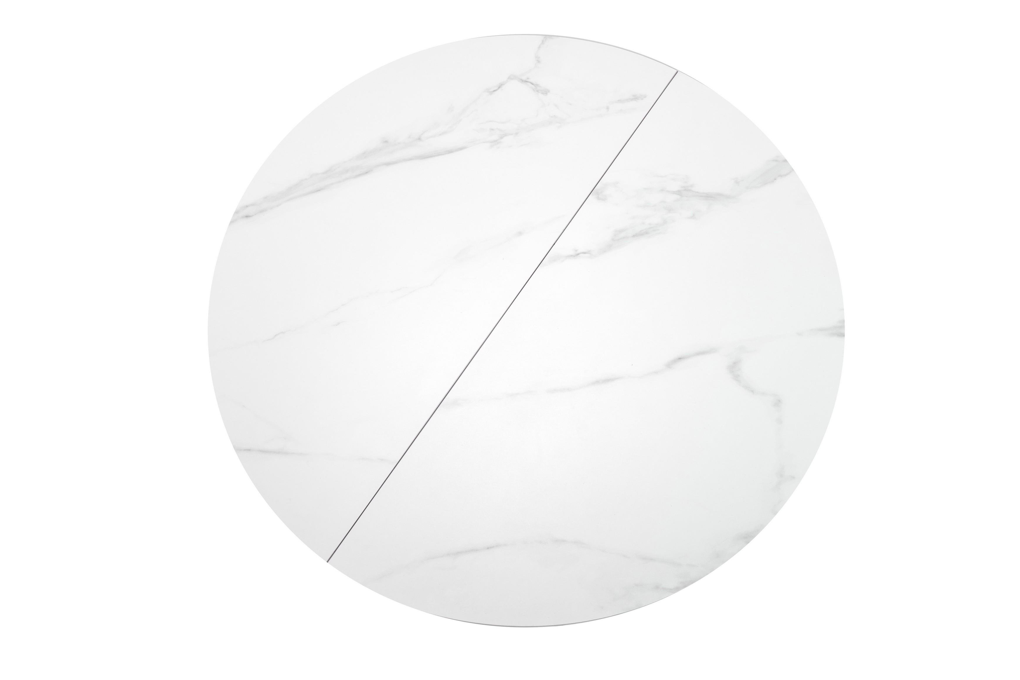 Обідній стіл круглий Vetro Mebel Офелія 1050/1380/760 мм Калакатта крістал/Білий (TML-1250) - фото 7 Обідній стіл круглий Vetro Mebel Офелія 1050/1380/760 мм Калакатта крістал/Білий (TML-1250) - фото 7