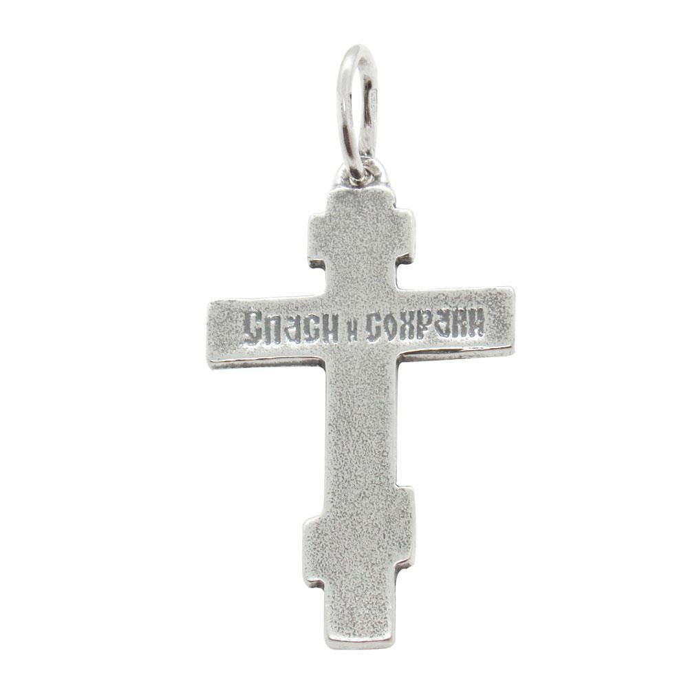 Срібний християнський підвіс Хрестик 8 (1137349658) - фото 3