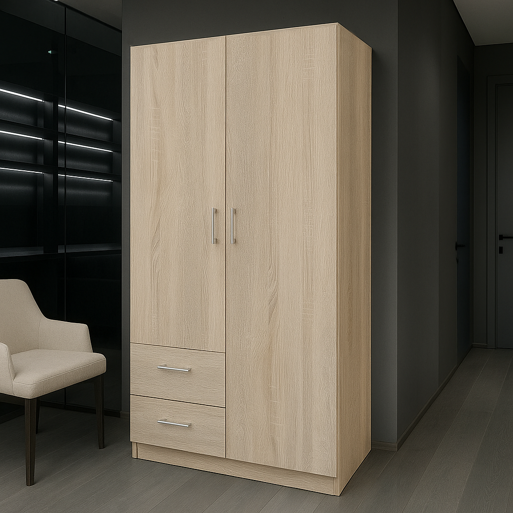 Шкаф распашной ШР3 SENAM 2400х1000х450 мм ДСП Дуб Сонома (ШР3.24.45.10.6)