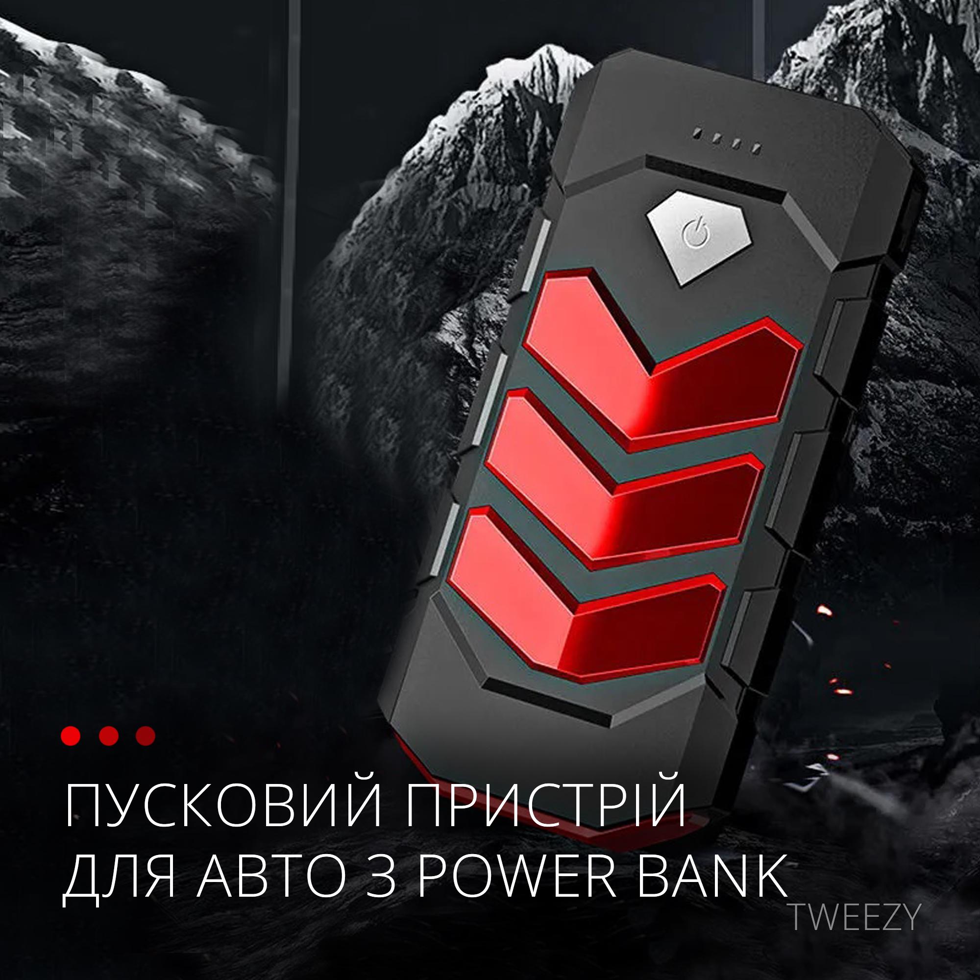 Портативний пускозарядний пристрій Jump Starter 24000 mAh Червоний (9270285) - фото 3