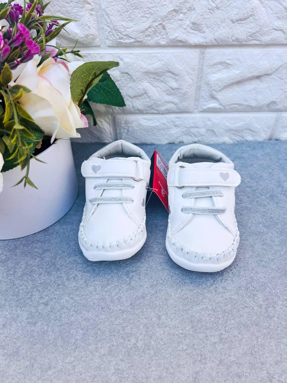 Пінетки для дівчинки Apawwa 1805 р. 20 13 см Білий (1805-3) - фото 2 Пінетки для дівчинки Apawwa 1805 р. 20 13 см Білий (1805-3) - фото 2