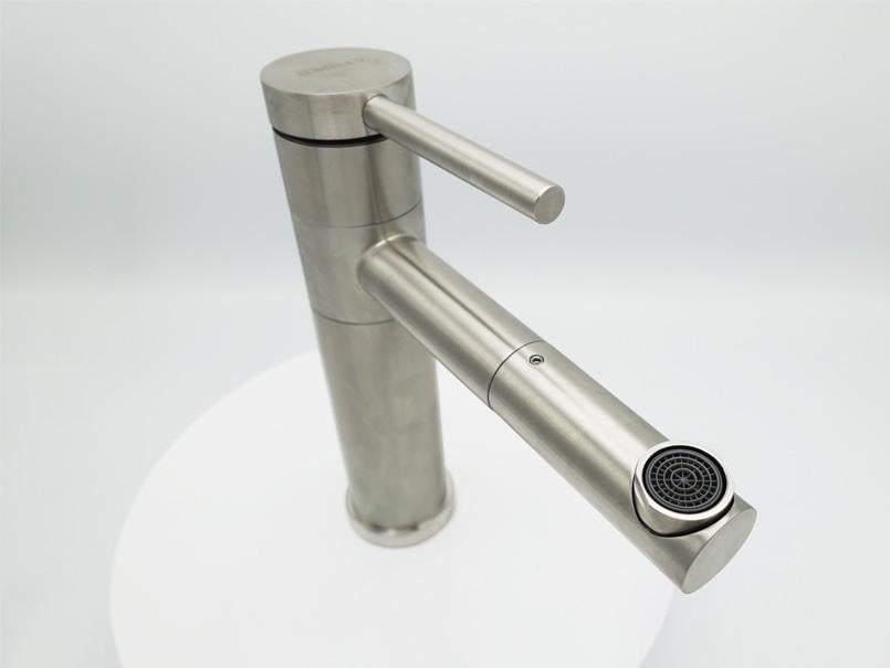 Смеситель для умывальника MILLZ излив вращающаяся нержавеющая сталь (MRS-SS-0023) - фото 3