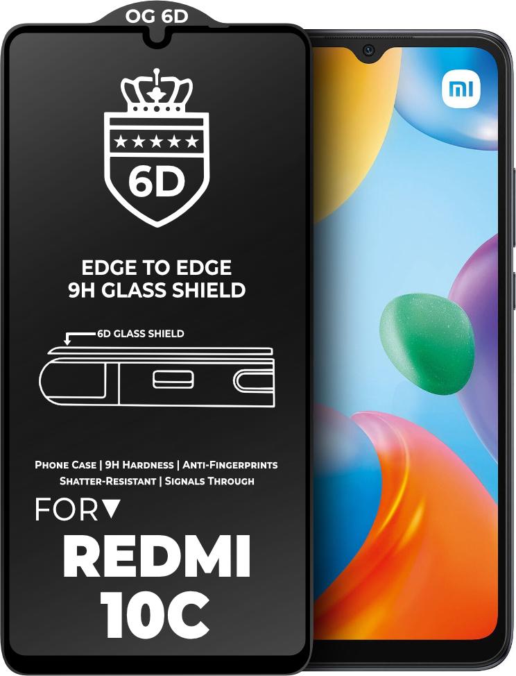 Защитное стекло 6D Xiaomi Redmi 10C Glass Shield (28124)