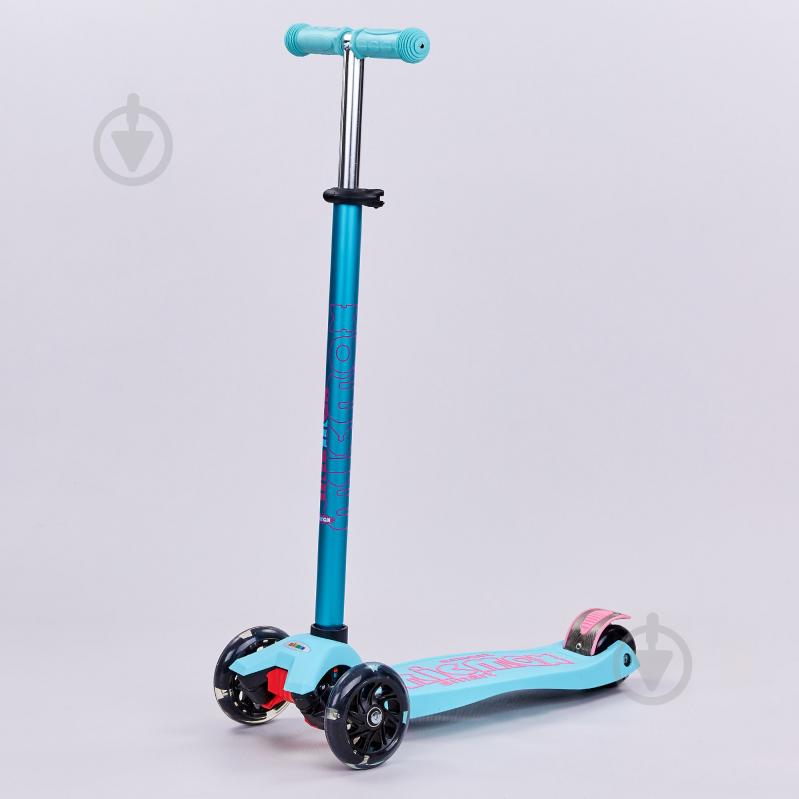 Самокат с наклоном руля planeta-sport MICMAX MG-03X Голубой