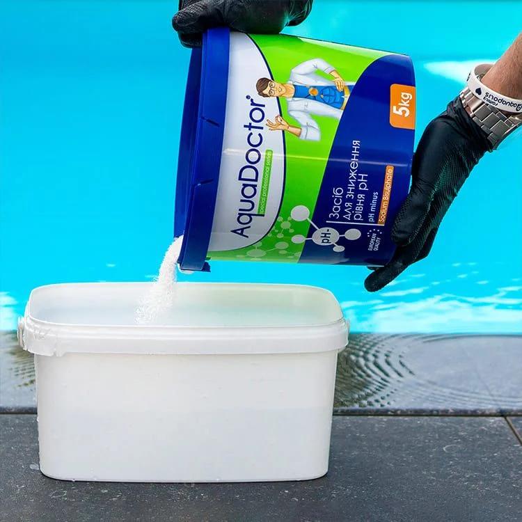 Коагулянт жидкий AquaDoctor pH Minus 7,5 кг - фото 3 Коагулянт жидкий AquaDoctor pH Minus 7,5 кг - фото 3