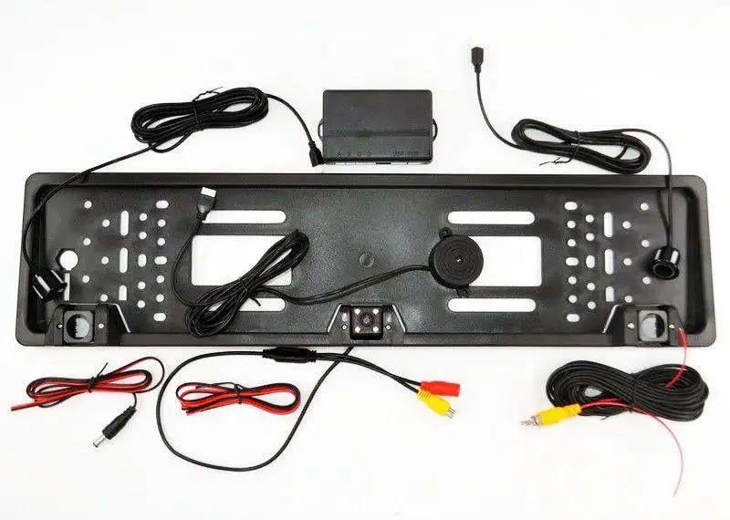 Рамка для автомобильного номера European license plate parking sensor с камерой и парктрониками (5429)