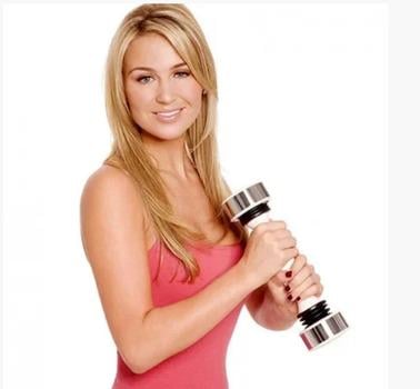 Гантеля тренажер Shake Weight для рук/плечей та грудей Сірий (14348) - фото 3 Гантеля тренажер Shake Weight для рук/плечей та грудей Сірий (14348) - фото 3
