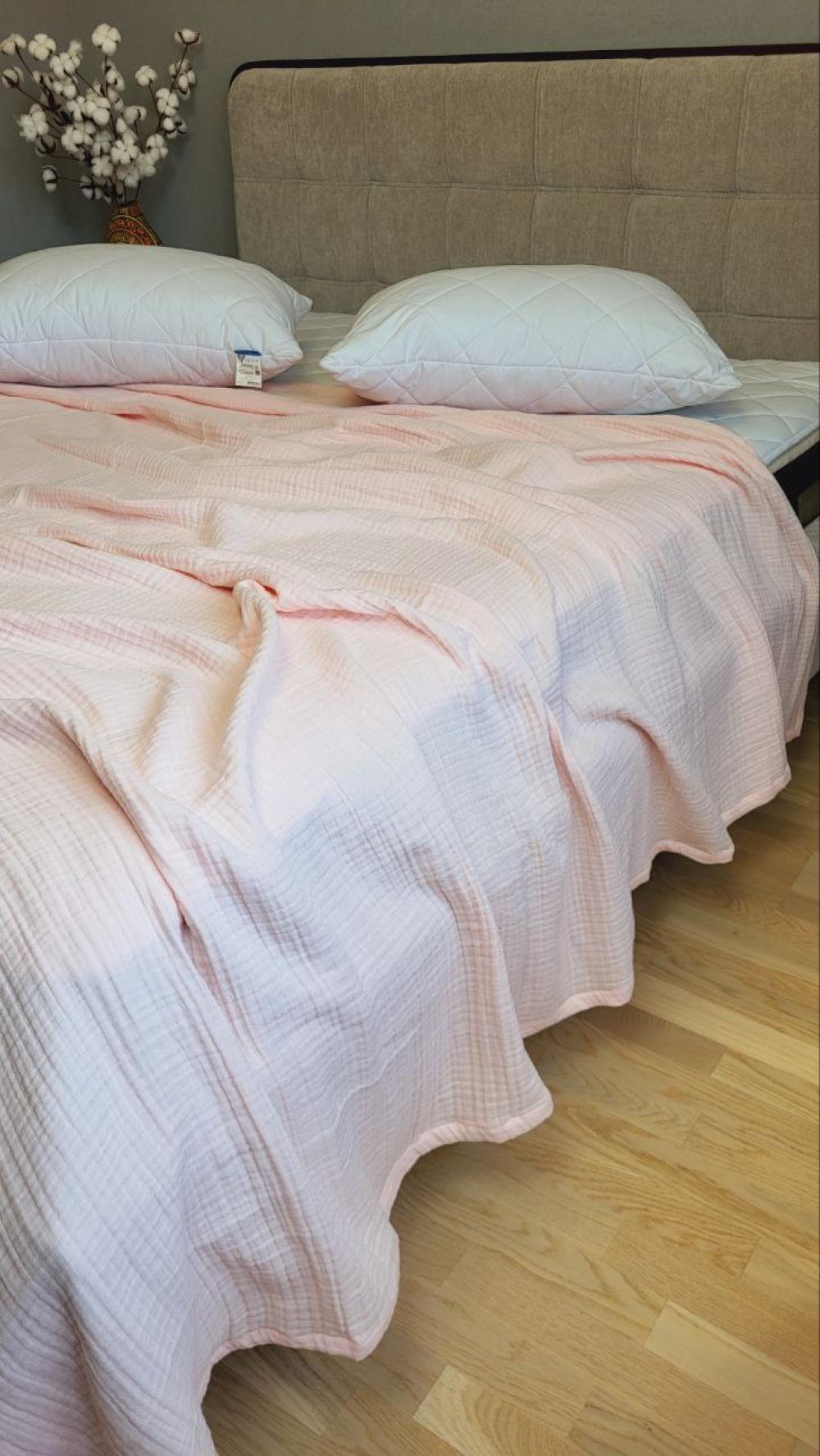 Покрывало детское муслин 110x140 см Pink Peach (10005) - фото 3 Покрывало детское муслин 110x140 см Pink Peach (10005) - фото 3