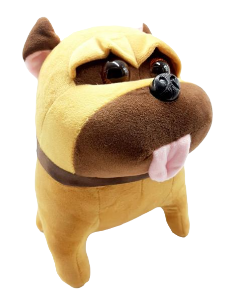 Мягкая игрушка A-Toys Мопс 29х26 см Карамельный (517017)