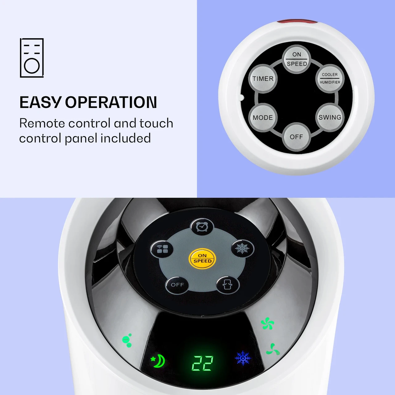 Повітроохолоджувач і вентилятор Skyscraper Ice Smart 4в1 Білий (10040207) - фото 5 Повітроохолоджувач і вентилятор Skyscraper Ice Smart 4в1 Білий (10040207) - фото 5