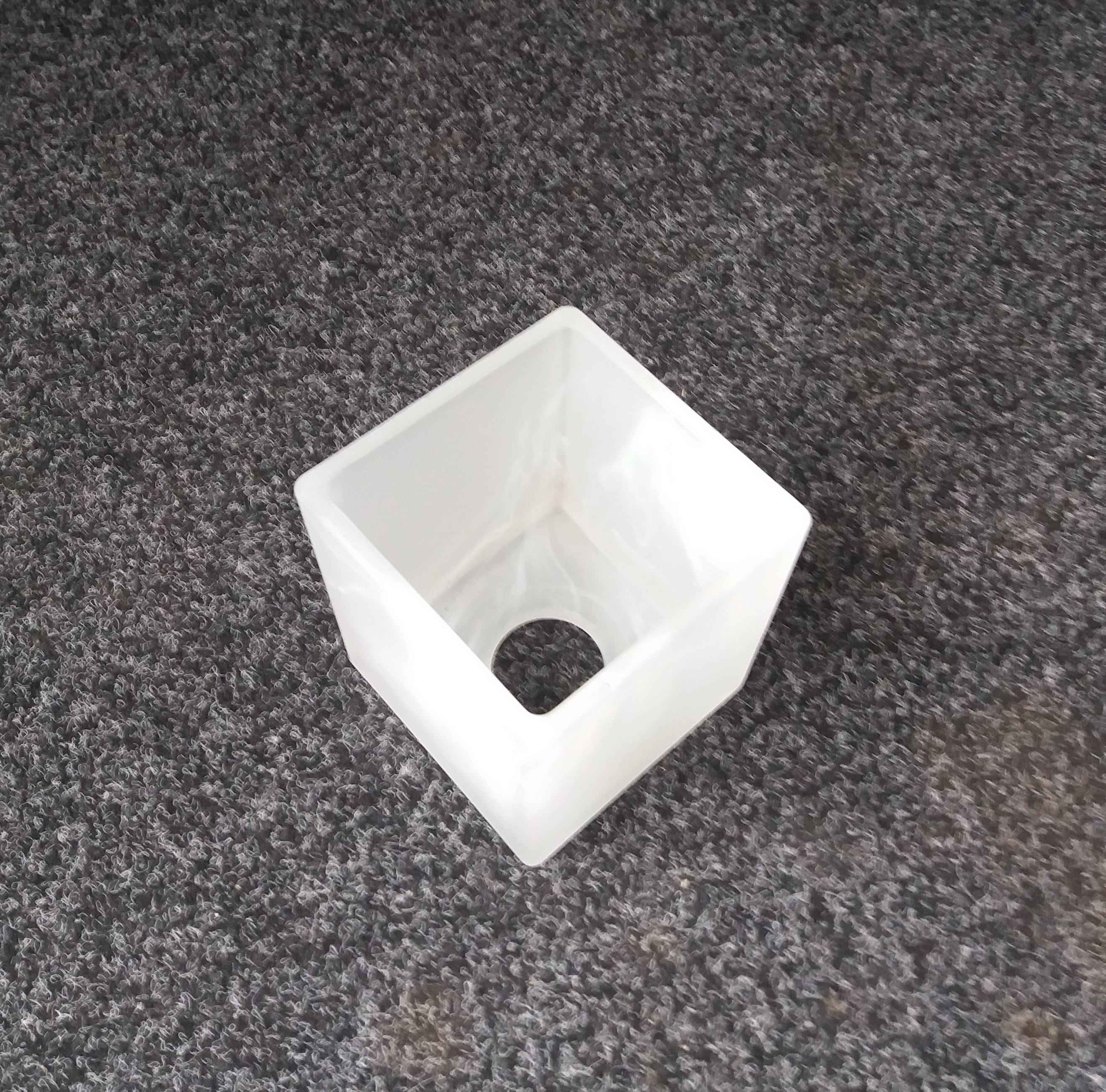 Плафон стеклянный Куб Е14 матовый Белый - фото 5 Плафон стеклянный Куб Е14 матовый Белый - фото 5