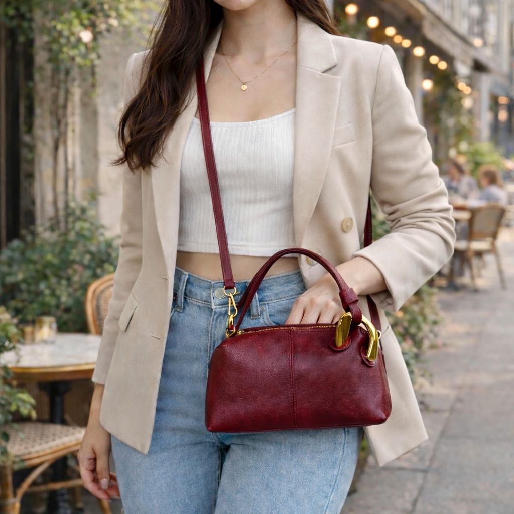 Женская сумка кросс-боди Lorian с плечевым ремнем Красный (LR 3797 RD)