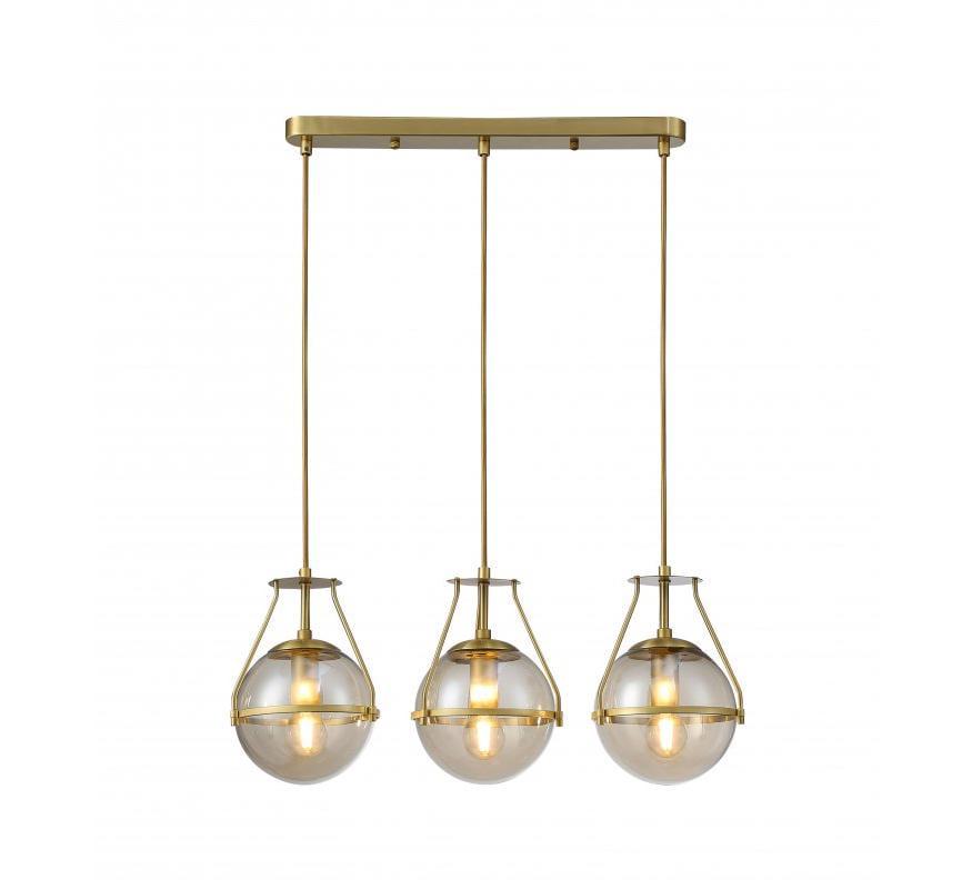 Світильник стельовий GTV DROP 3 6335 AC220-240V 50/60Hz 3хE27 25W Золотий (27550178)