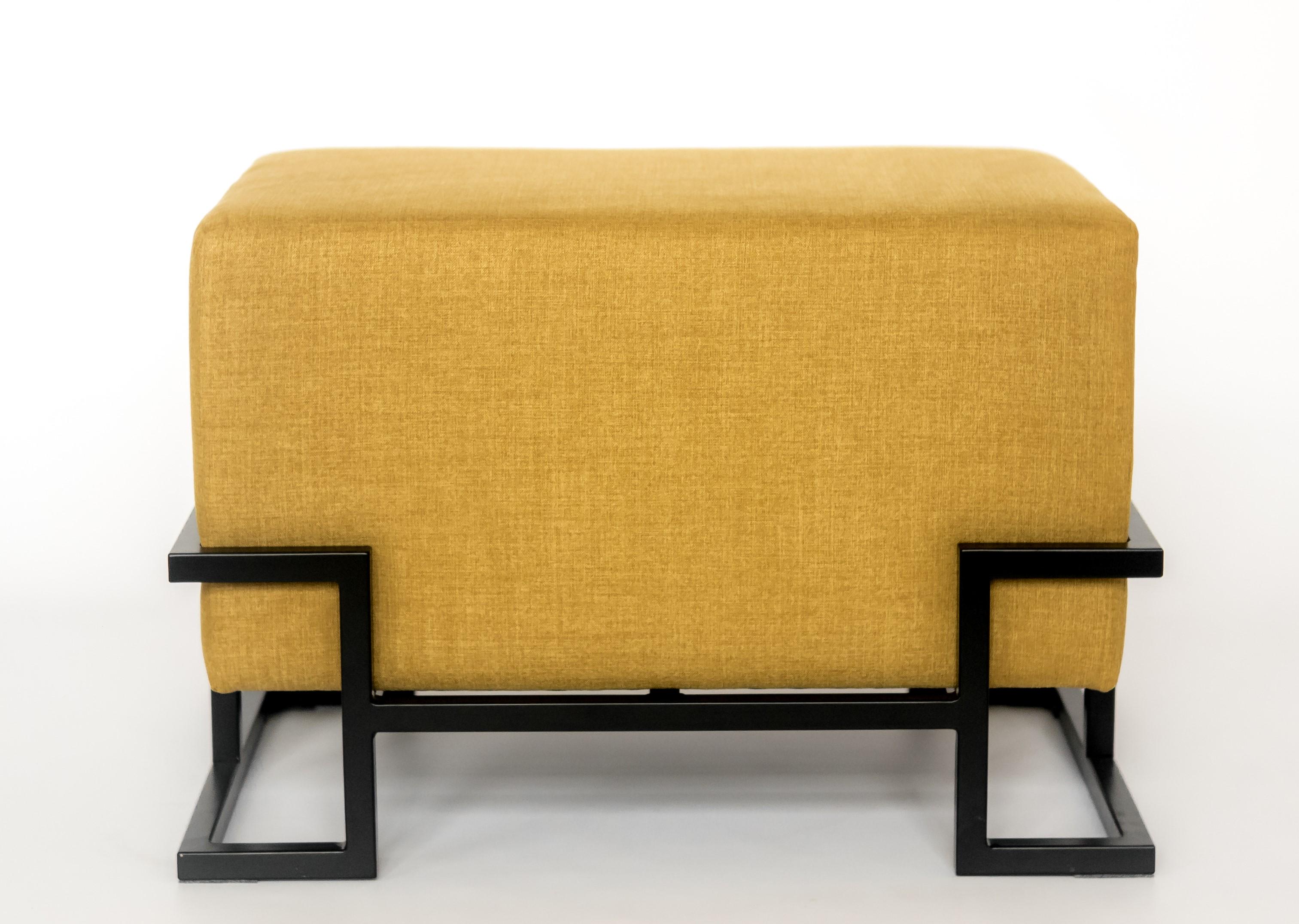 Пуф Pidvushko Lucky LOFT2 23 63х43х45 см Жовтий (2021-04)