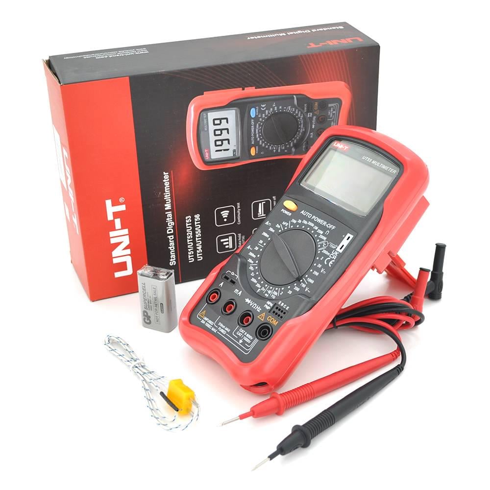 Мультиметр UNI-T UT55 вимірювання V/A/R/C/Hz тест діодів продзвонювання