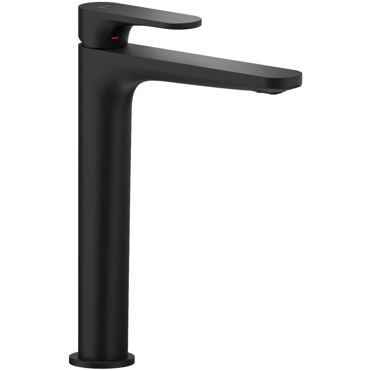 Смеситель для умывальника Nobili Yoyo YO126128/2BM высокий однорычажный Черный (200531)