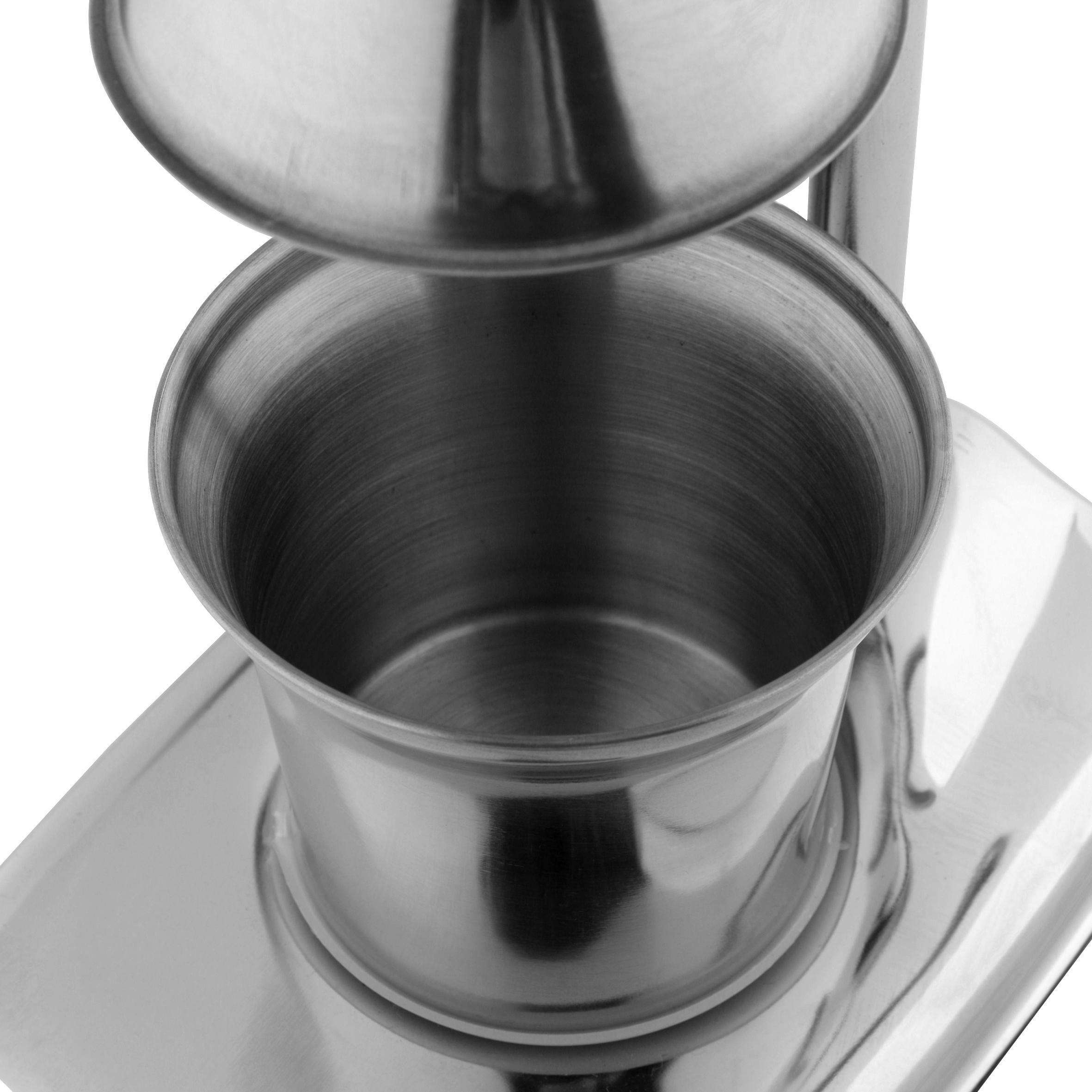 Пресс ручной Axentia чашки/сито из нержавеющей стали для цитрусовых 18,3х13х36 см 250 мл Хром (116787) - фото 17 Пресс ручной Axentia чашки/сито из нержавеющей стали для цитрусовых 18,3х13х36 см 250 мл Хром (116787) - фото 17