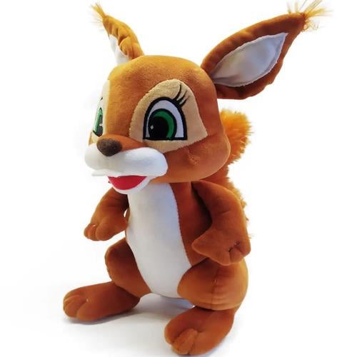 М'яка іграшка Копиця Білка великі вишиті очі 28x14x19 см (00419)